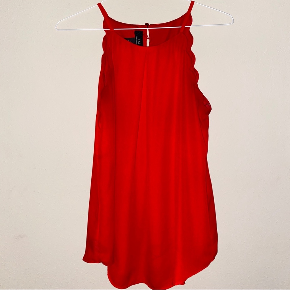 scalloped top/blouse